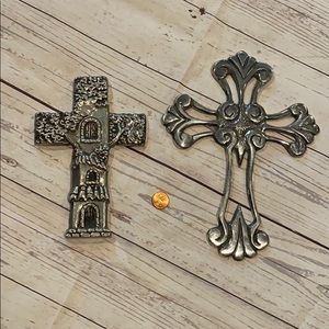 Silver metal Cross (2)